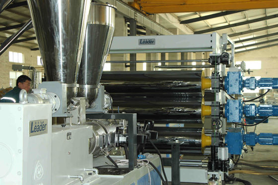 1500mm High Efficiency PET Sheet Extrusion Line With Parallel Twin Screw Extrusion Machine