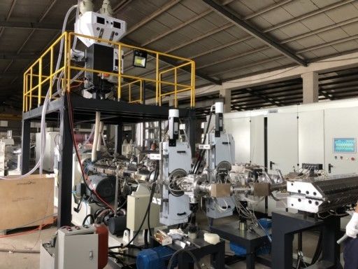 Double Layer PP PS Sheet Extrusion Line High Efficiency 0.15 - 1.5mm Sheet Thickness
