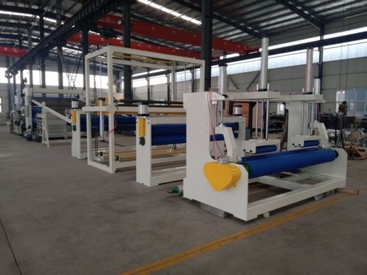 Waterproof HDPE Geomemrbane Extrusion Line 2200mm Width 600kg/h Capacity